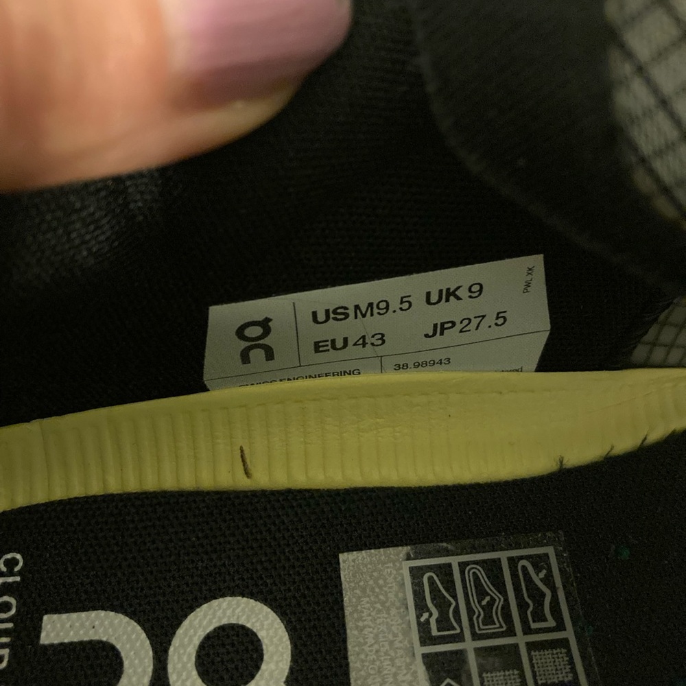 ON Running Sneakers Navy and Graphite Athletic Sz 9.5(men) Cloud X Shift - Picture 10 of 16